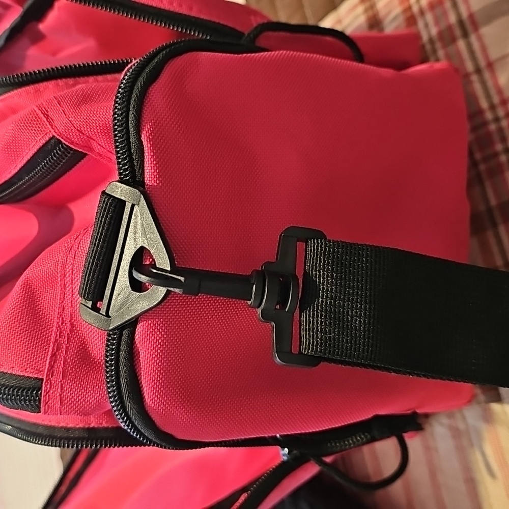 Vibrant Pink Rnage Tactical Bag with Black Stripes - Picture 5 of 10